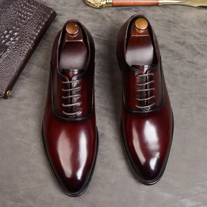 Heren - Geklede Oxford Schoenen - Echt Leer - Tijdloze Stijl - Elegante Leren Schoenen