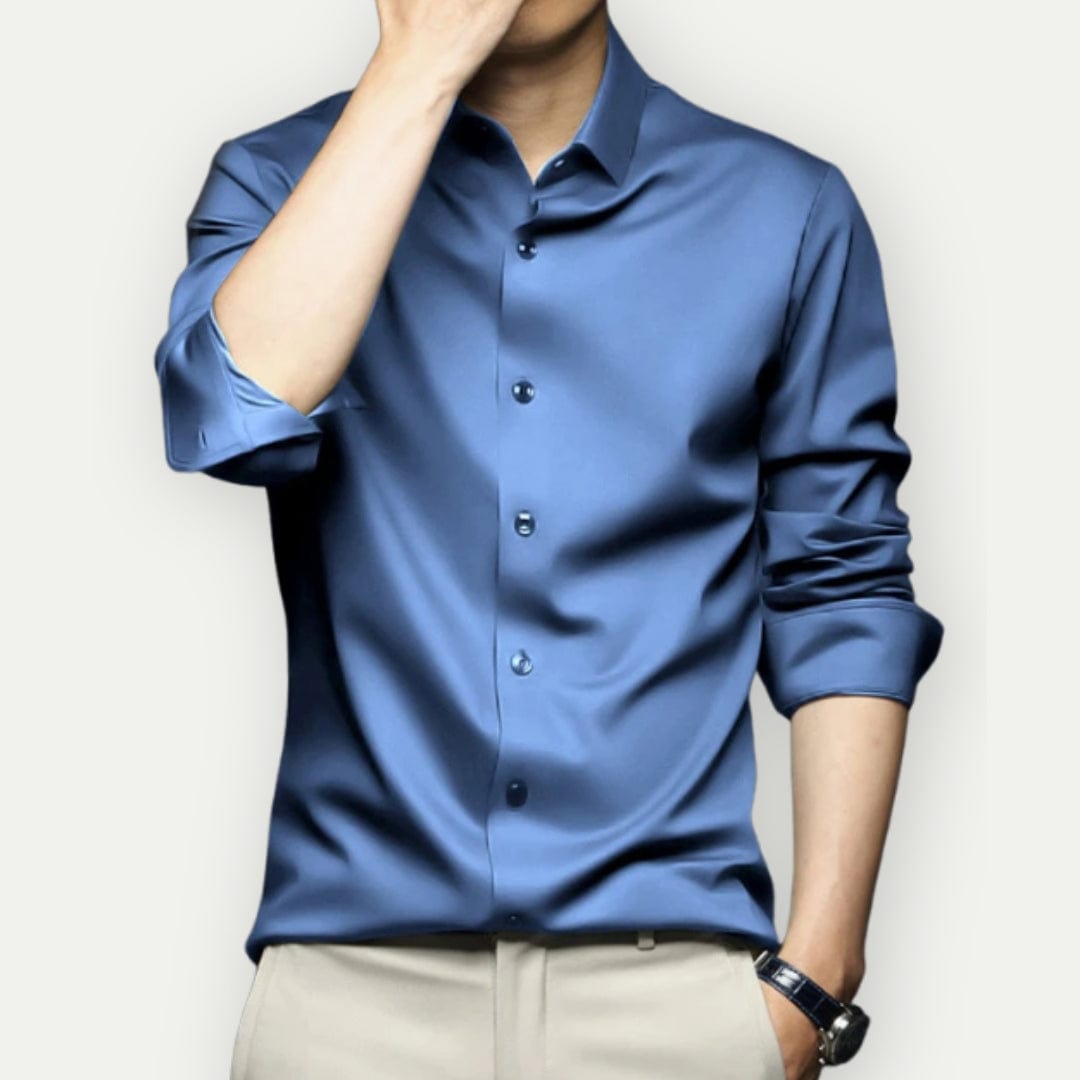 Jasper | Strijkvrij Overhemd Heren met Slim Fit en Ademend Materiaal 7