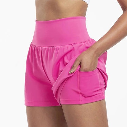 Lara | Hoge Taille Sport Yoga Shorts voor Vrouwen met Zak 8