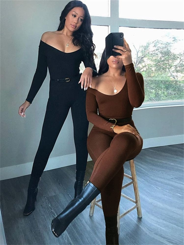 Lara | Sexy Lichaamsjumpsuit voor Vrouwen met Lange Mouwen 5