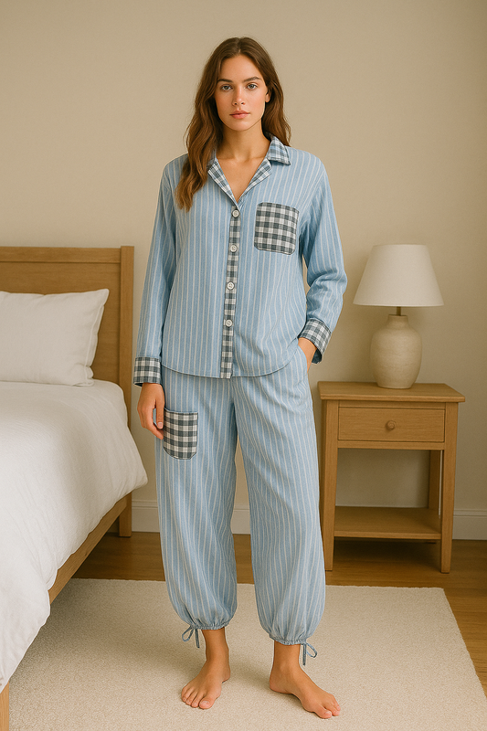 Lena | Zachte Tweedelige Pyjama Set voor Dames 0