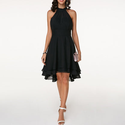 Lina | Halter Midi Jurk met Flatterend Silhouet voor Dames, Perfect voor Bruiloften en Feestjes 0