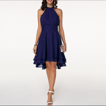 Lina | Halter Midi Jurk met Flatterend Silhouet voor Dames, Perfect voor Bruiloften en Feestjes 8