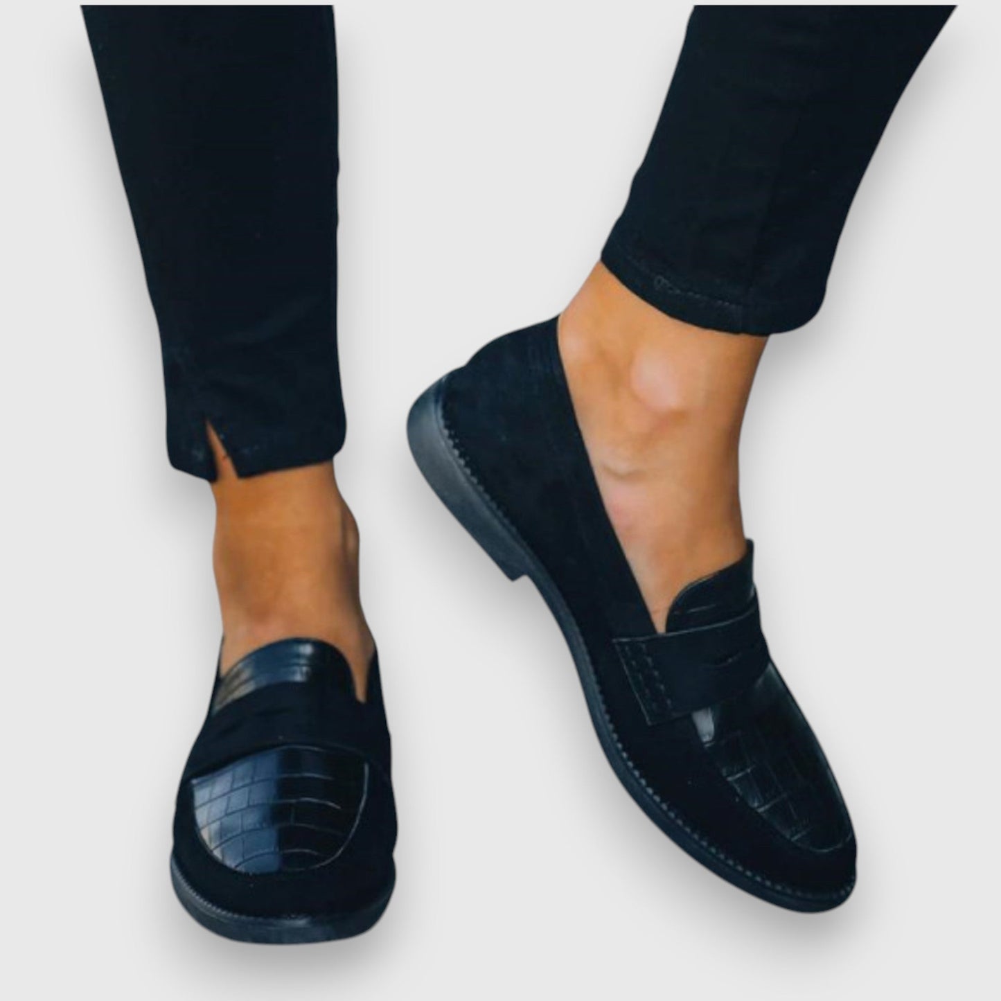 Heren - Elegante Loafers - Hoogwaardig Leer - Luxe Schoeisel - KROKODILLENPATROON