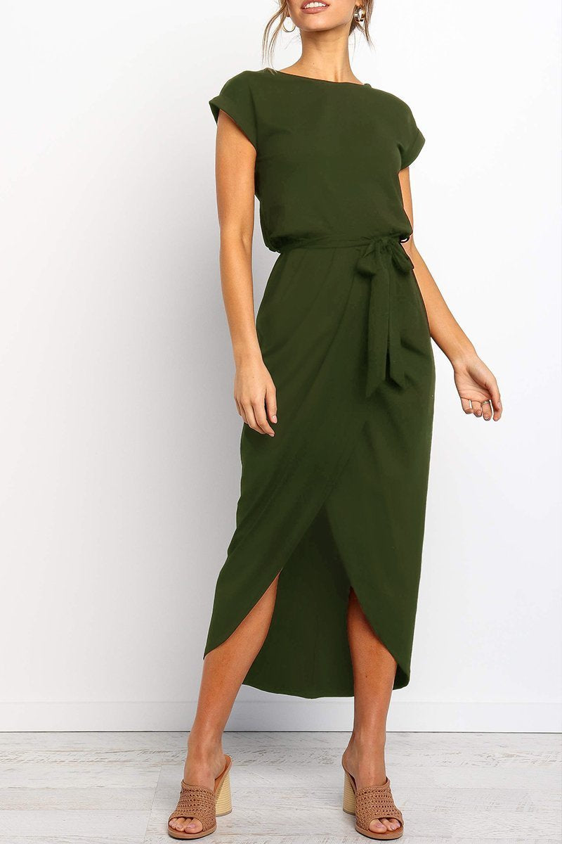 Lotte | Dames Splitjurk Met Ceintuur En Casual Mouwen 7