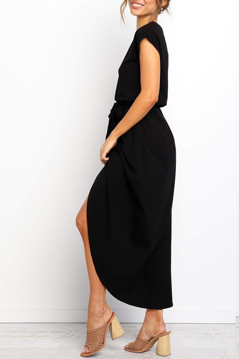 Lotte | Dames Splitjurk Met Ceintuur En Casual Mouwen 9