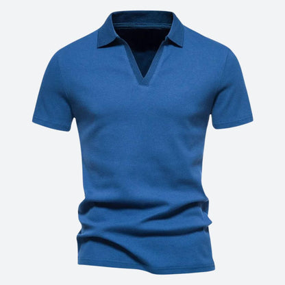 Luca | Slank Poloshirt Heren met V-hals en Comfortabele Pasvorm 0