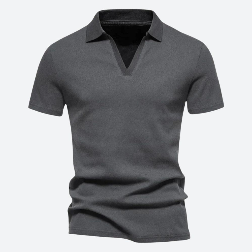 Luca | Slank Poloshirt Heren met V-hals en Comfortabele Pasvorm 1