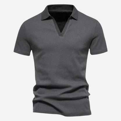 Luca | Slank Poloshirt Heren met V-hals en Comfortabele Pasvorm 1