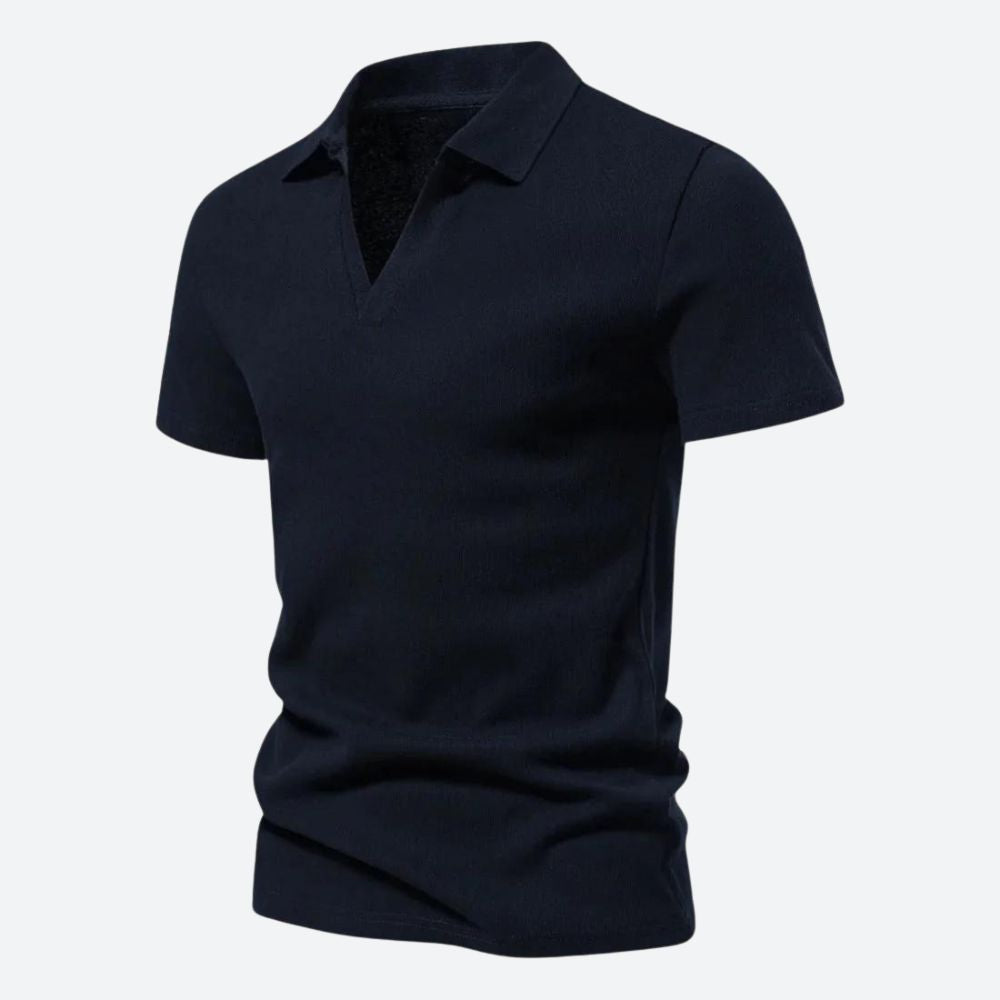 Luca | Slank Poloshirt Heren met V-hals en Comfortabele Pasvorm 3