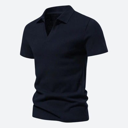 Luca | Slank Poloshirt Heren met V-hals en Comfortabele Pasvorm 3