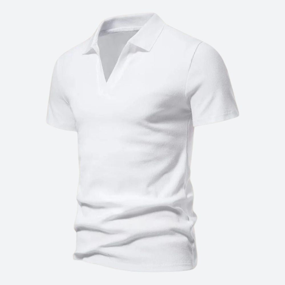 Luca | Slank Poloshirt Heren met V-hals en Comfortabele Pasvorm 4