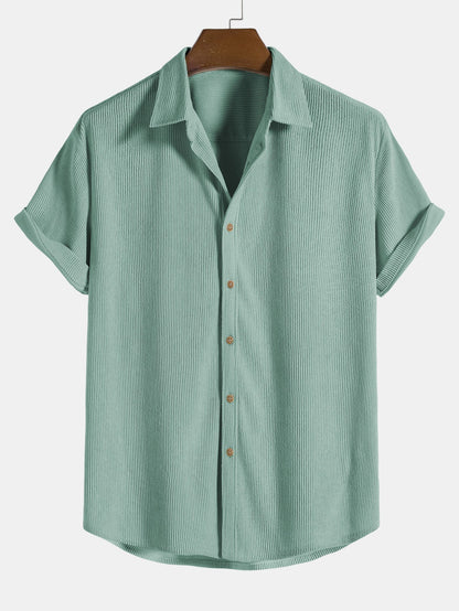 Heren - Korte Mouwen Set - Lichte Stoffen - Casual Outfit - ELEGANTE COMBINATIE
