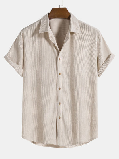 Heren - Korte Mouwen Set - Lichte Stoffen - Casual Outfit - ELEGANTE COMBINATIE