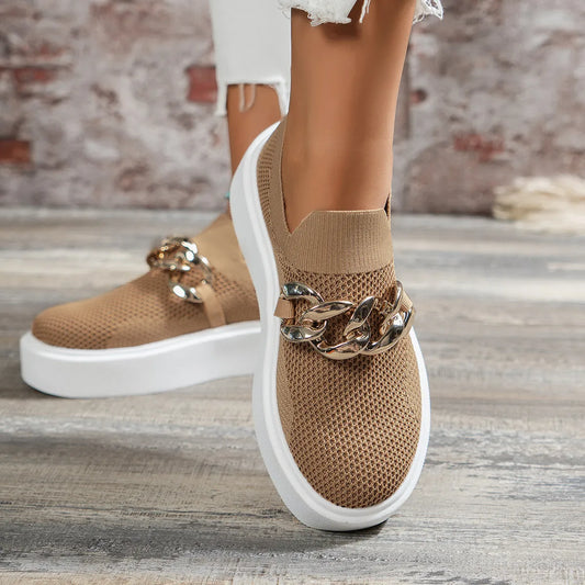Slip-On Sneakers - Dames - Sportief Ontwerp - Statement Schoenen - MODERNE STAP
