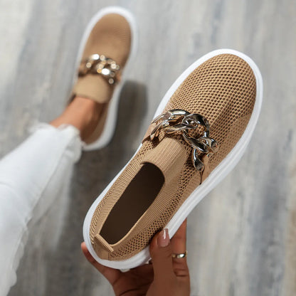 Slip-On Sneakers - Dames - Sportief Ontwerp - Statement Schoenen - MODERNE STAP