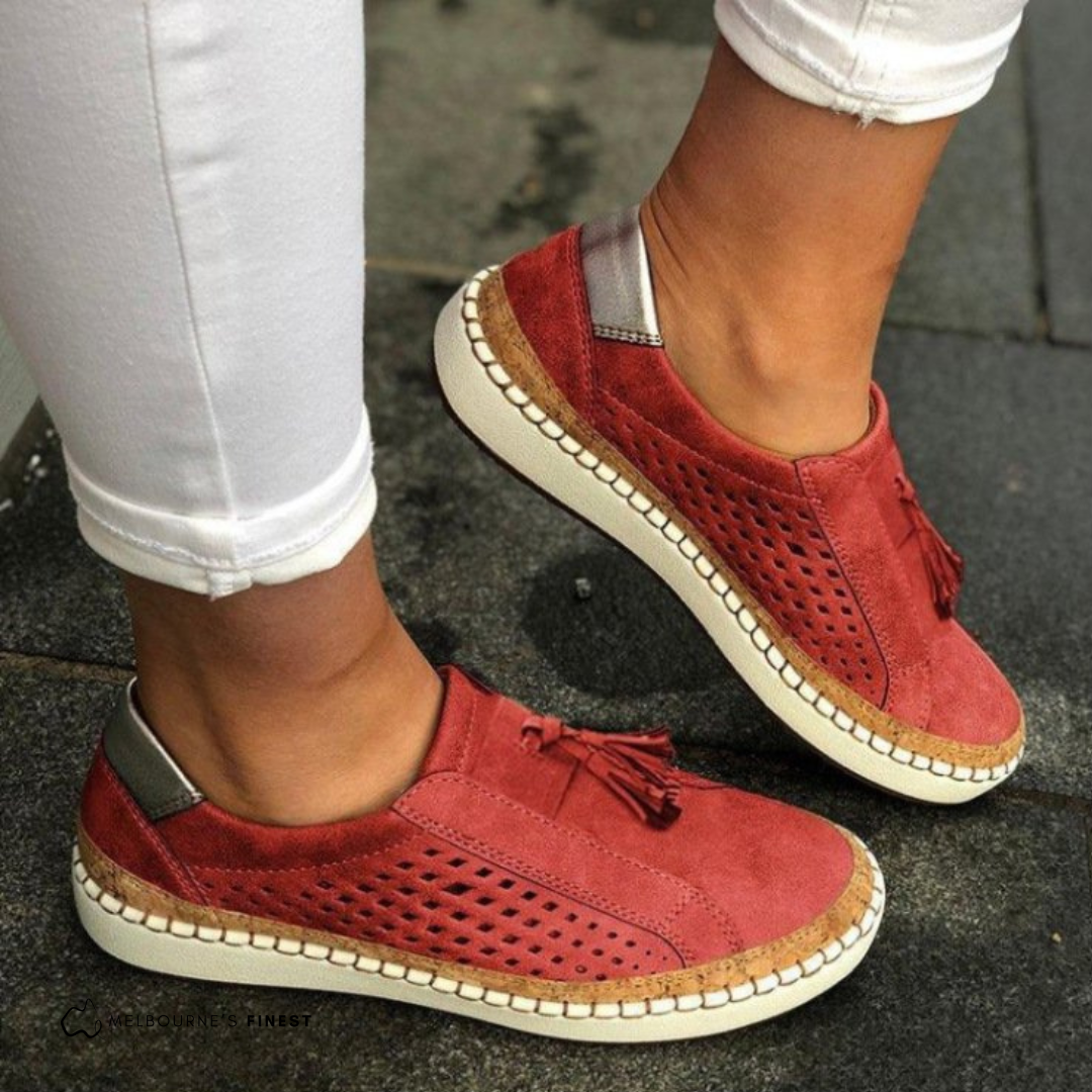 Dames - Orthopedische Slip-Ons - Gewatteerde en Ondersteunende Schoenen - Comfortabele Zomerfootwear - ZOMERSEVENS