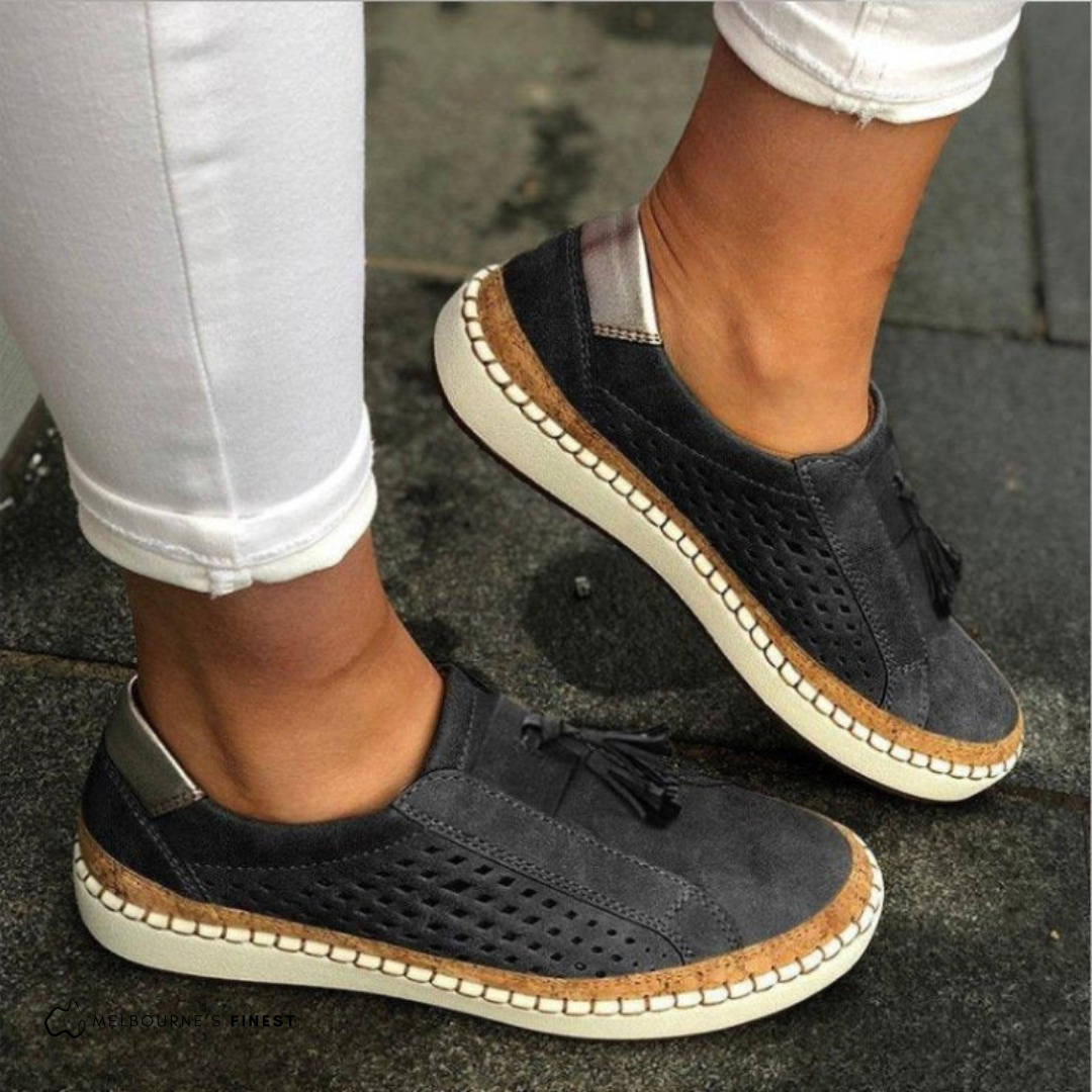 Dames - Orthopedische Slip-Ons - Gewatteerde en Ondersteunende Schoenen - Comfortabele Zomerfootwear - ZOMERSEVENS