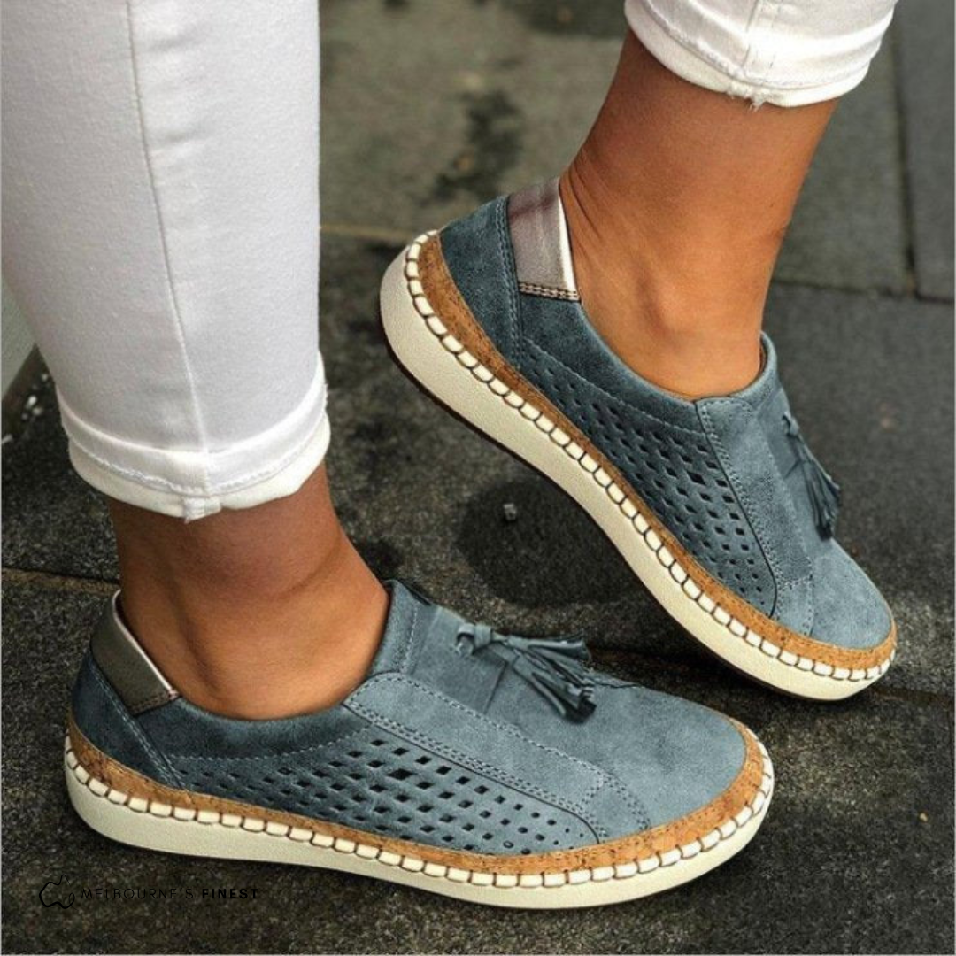Dames - Orthopedische Slip-Ons - Gewatteerde en Ondersteunende Schoenen - Comfortabele Zomerfootwear - ZOMERSEVENS