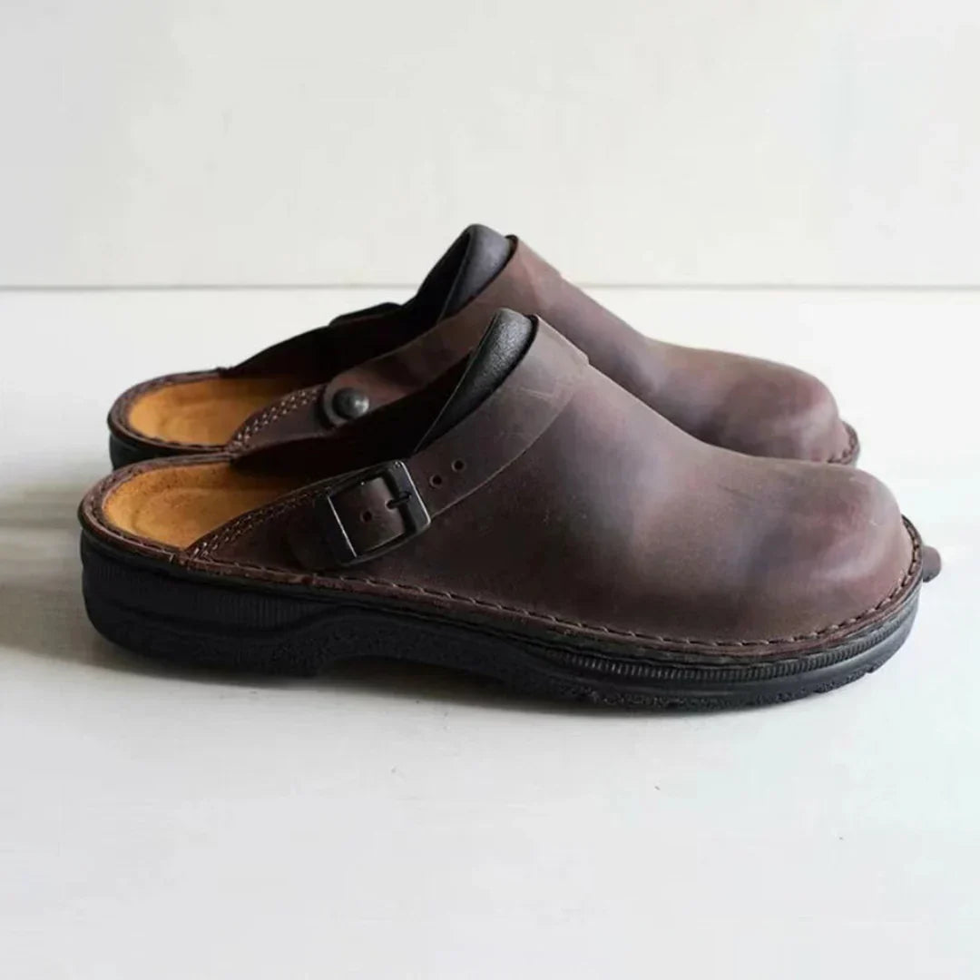 Pantoffels - Heren - Imitatieleer - Warme Huisschoen - Arno