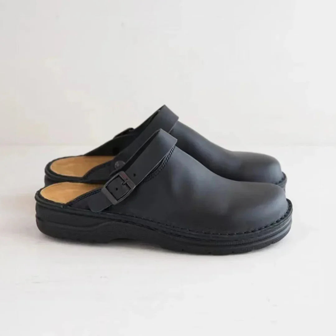 Pantoffels - Heren - Imitatieleer - Warme Huisschoen - Arno