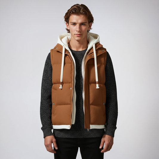 Puffervest - Heren - Capuchon - PufferHeren - Stoere Puffer