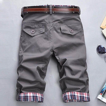 Mannen - Casual Geruite Herenshort - Zijzakken met Knopen - Comfortabele Zomeroutfit - STIJL VOLGEN