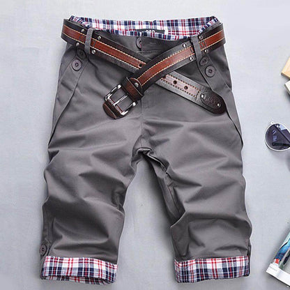 Mannen - Casual Geruite Herenshort - Zijzakken met Knopen - Comfortabele Zomeroutfit - STIJL VOLGEN