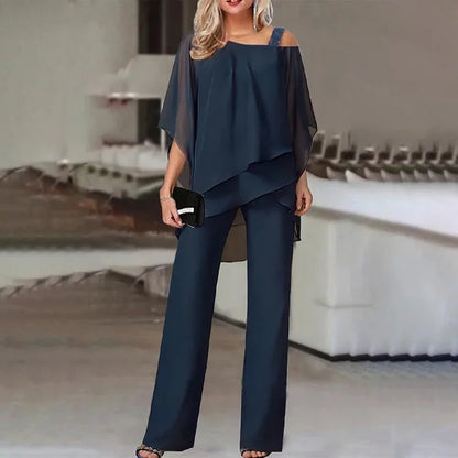 Dames - Tweedelige Set - Comfortabele Stof - Stijlvolle Outfit - MODERN ELEGANT