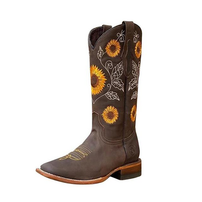 Laarzen - Vrouwen - Comfort - WesternLaarzen - Zonnebloem