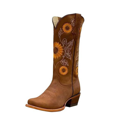 Laarzen - Vrouwen - Comfort - WesternLaarzen - Zonnebloem