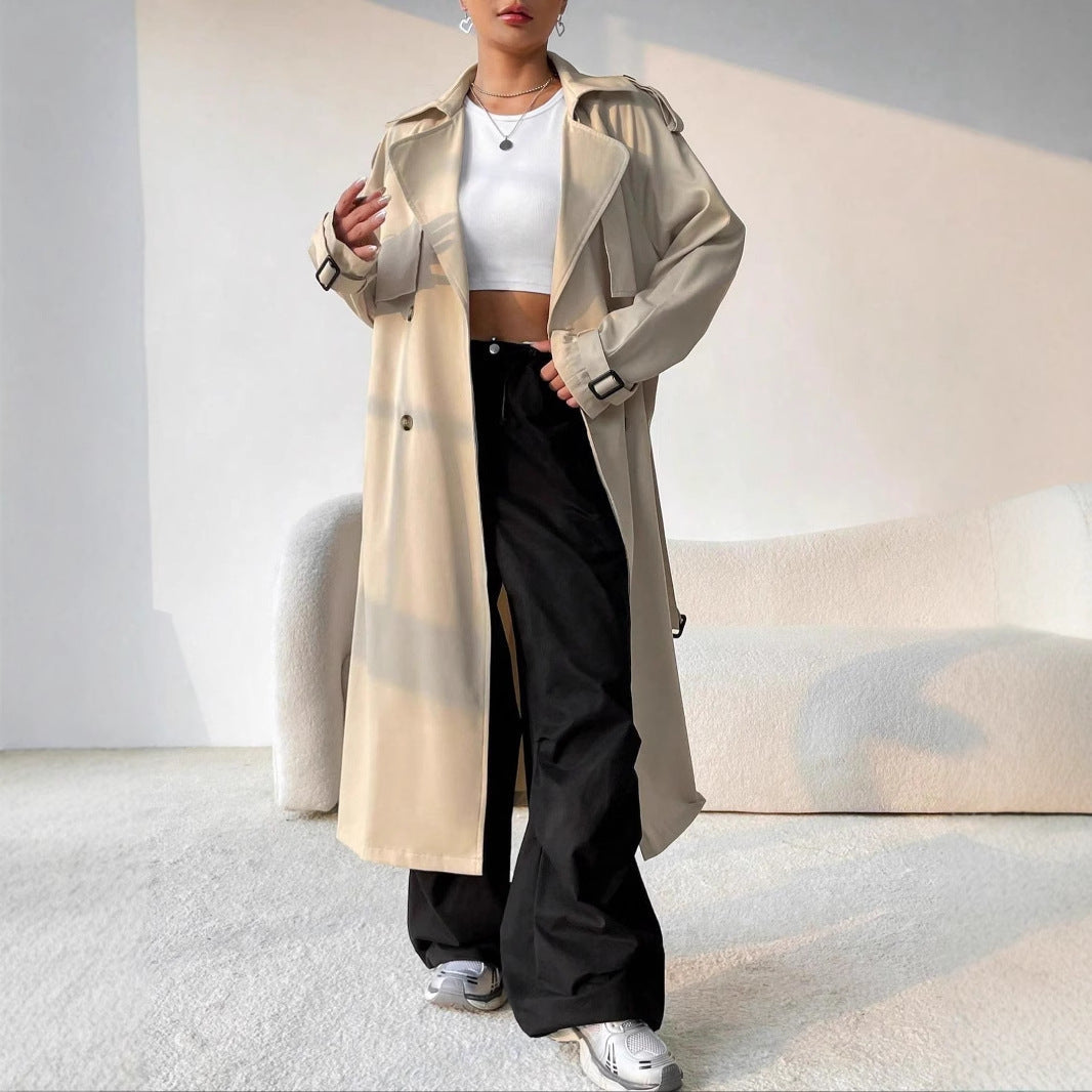 Trenchcoat - Dames - Revers - Dubbele Knopen - Stijl Trench