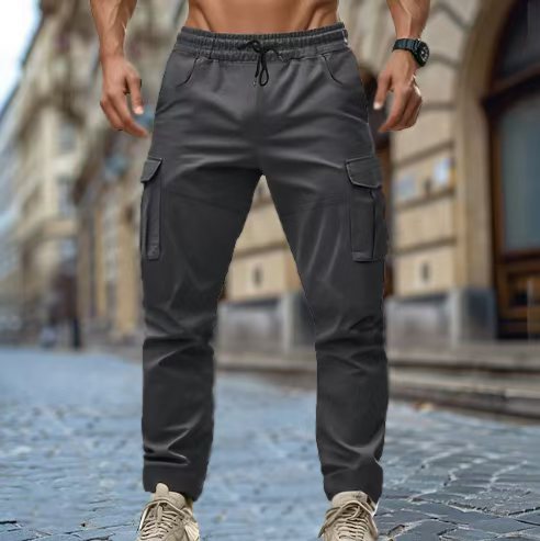 Cyprien - Heren cargobroek met tapered fit en zakdetails