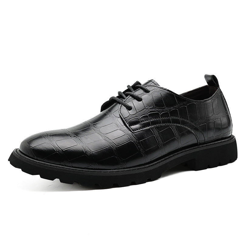 Heren - Leren Schoenen - Krokodillen Reliëf - Formeel Zakelijk - ELEGANTE STIJL