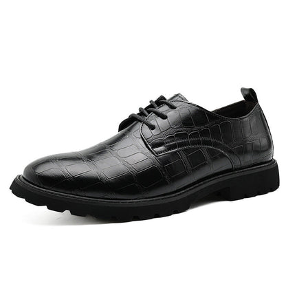 Heren - Leren Schoenen - Krokodillen Reliëf - Formeel Zakelijk - ELEGANTE STIJL