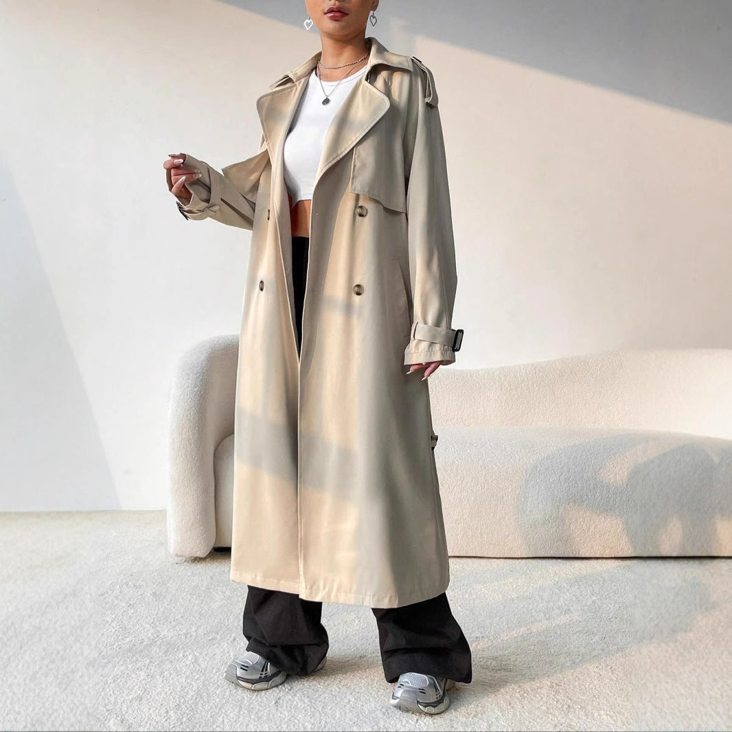 Trenchcoat - Dames - Revers - Dubbele Knopen - Stijl Trench