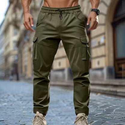 Cyprien - Heren cargobroek met tapered fit en zakdetails