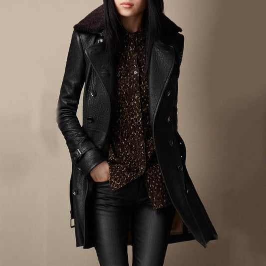 Trench - Dames - Nepleer - Nepleer Trench - Elegante Trench