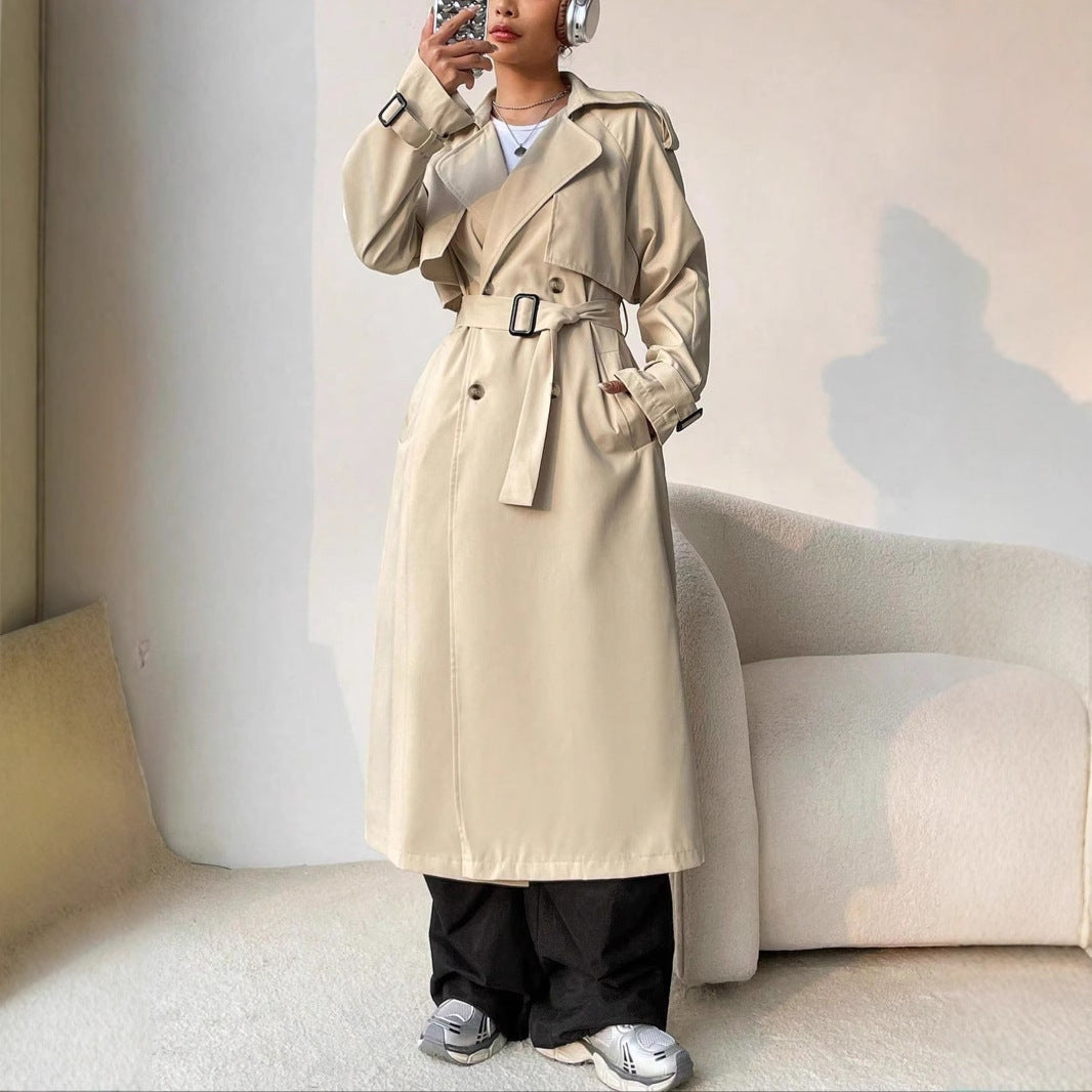 Trenchcoat - Dames - Revers - Dubbele Knopen - Stijl Trench