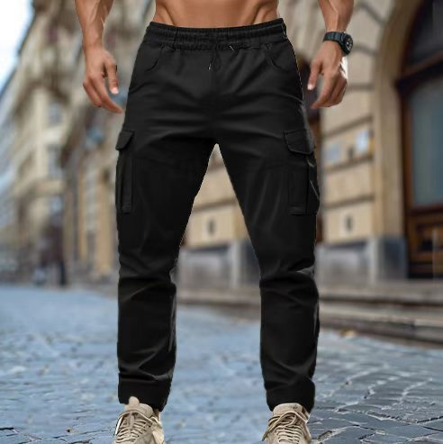 Cyprien - Heren cargobroek met tapered fit en zakdetails