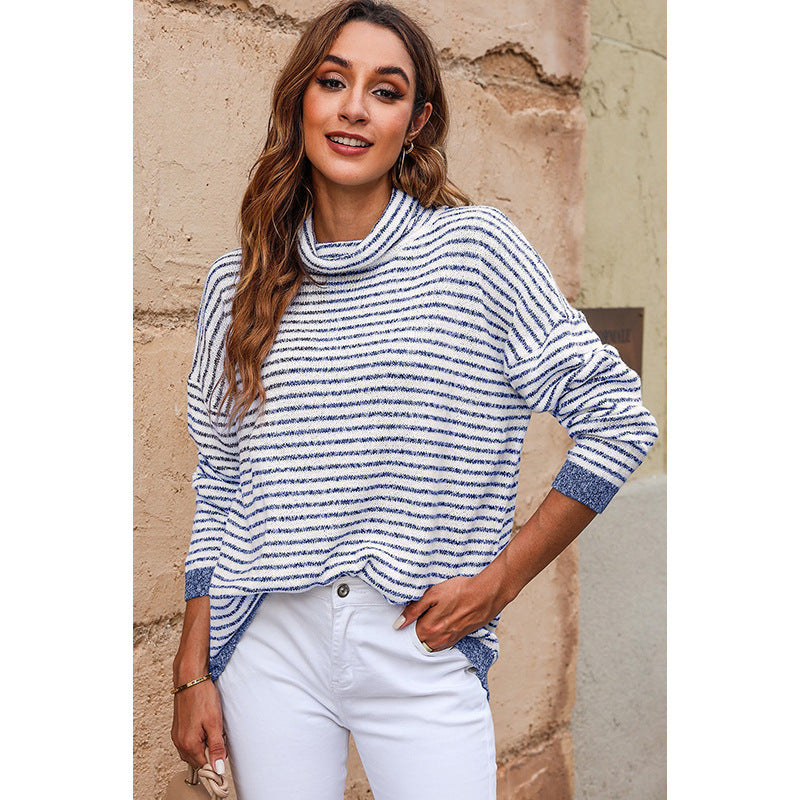 Coltrui - Dames - Wolmix - Gestreepte Trui - Elegante Trui