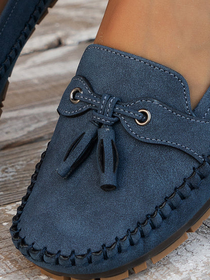 Vrouwen - Vintage Loafers - Comfortabele Slip-On Schoenen - Tijdloze Stijl - VINTAGE CHARME