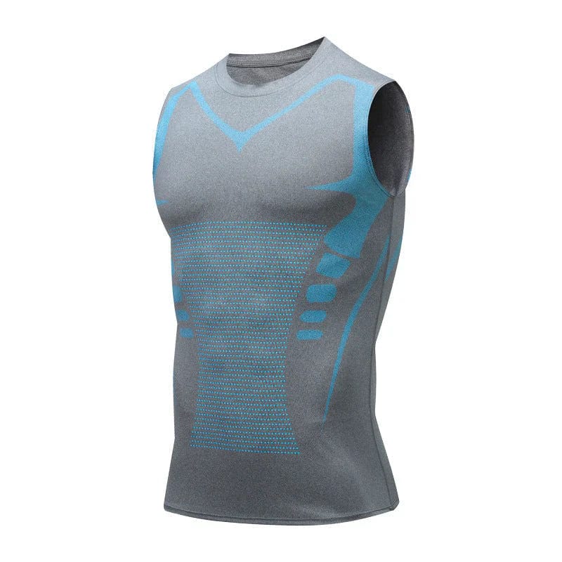 Heren - Compressie Afslankvest - Ademend Materiaal - Fitness Ondersteuning - CORE SHAPE