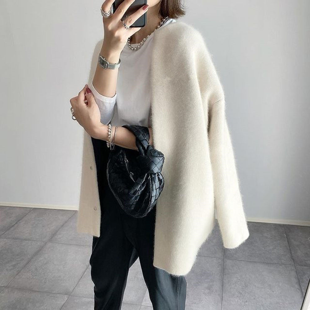 Oversized Brei Jas - Dames - Zachte Stof - Brei Jas - LIV