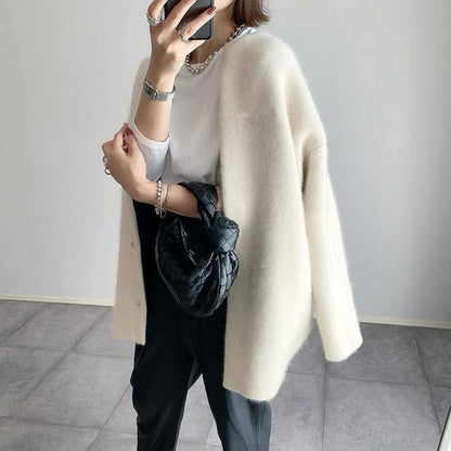 Oversized Brei Jas - Dames - Zachte Stof - Brei Jas - LIV