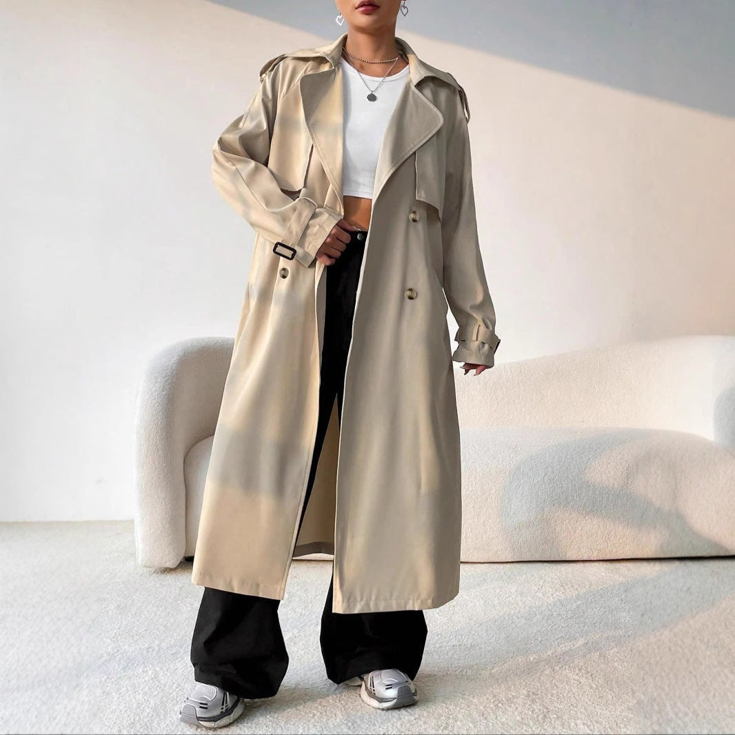 Trenchcoat - Dames - Revers - Dubbele Knopen - Stijl Trench