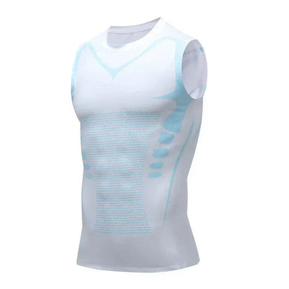 Heren - Compressie Afslankvest - Ademend Materiaal - Fitness Ondersteuning - CORE SHAPE