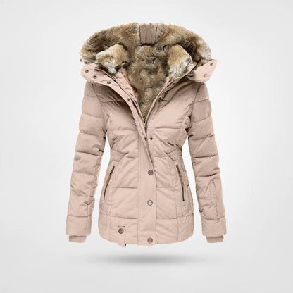 Gewatteerde Jas - Dames - Fleece Capuchon - Warmjas - Noor
