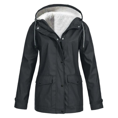 IRIS – Stijlvolle halflange fleece gevoerde regenjas voor ultiem comfort