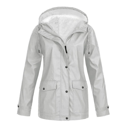IRIS – Stijlvolle halflange fleece gevoerde regenjas voor ultiem comfort